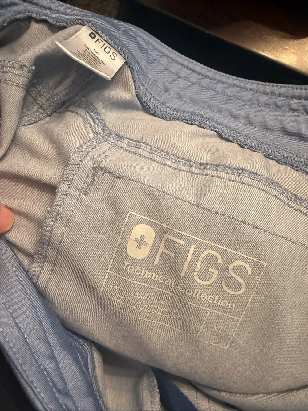 Figs XL Light Blue Scrub Pants